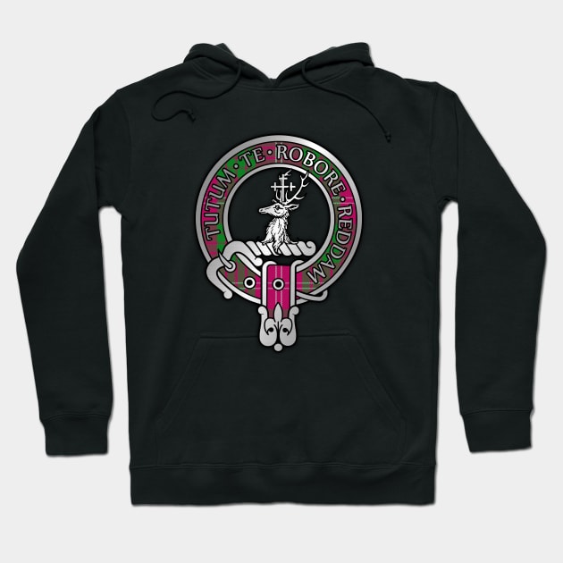 Clan Crawford Crest & Tartan Hoodie by Taylor'd Designs